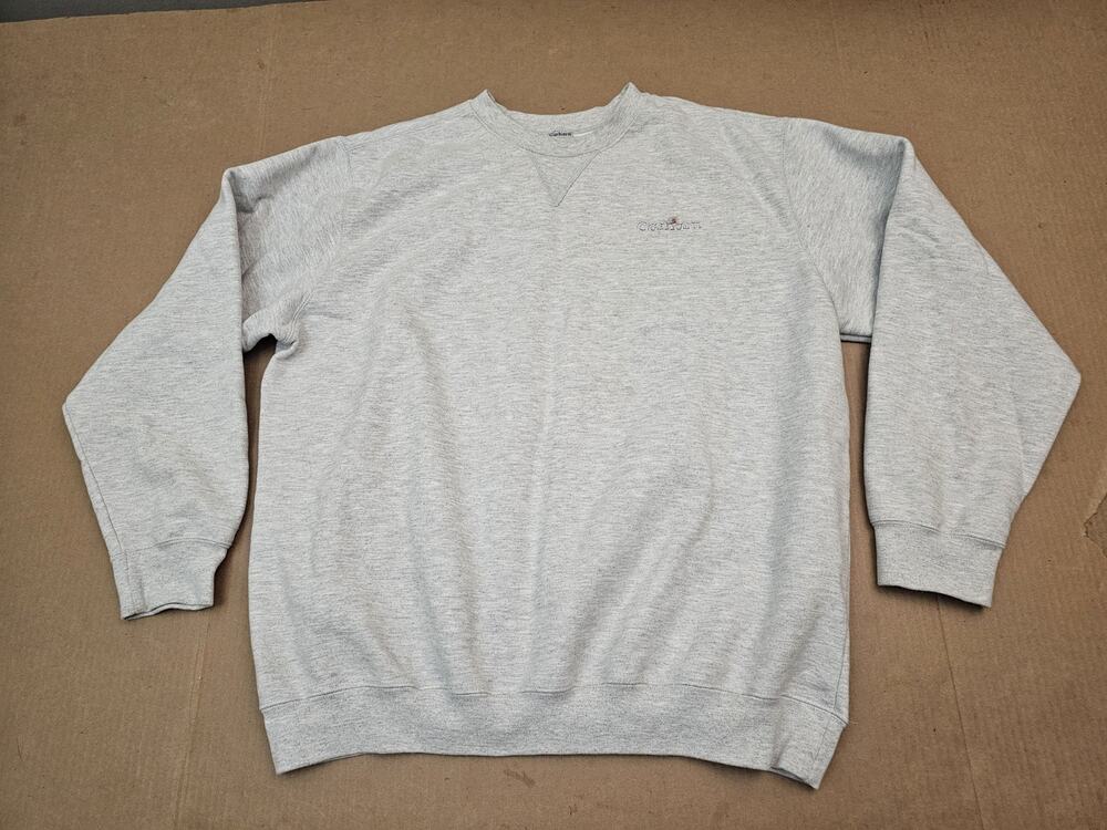 Vintage 90's Carhartt Crewneck Sweatshirt Embroidered Logo Workwear size 2XL